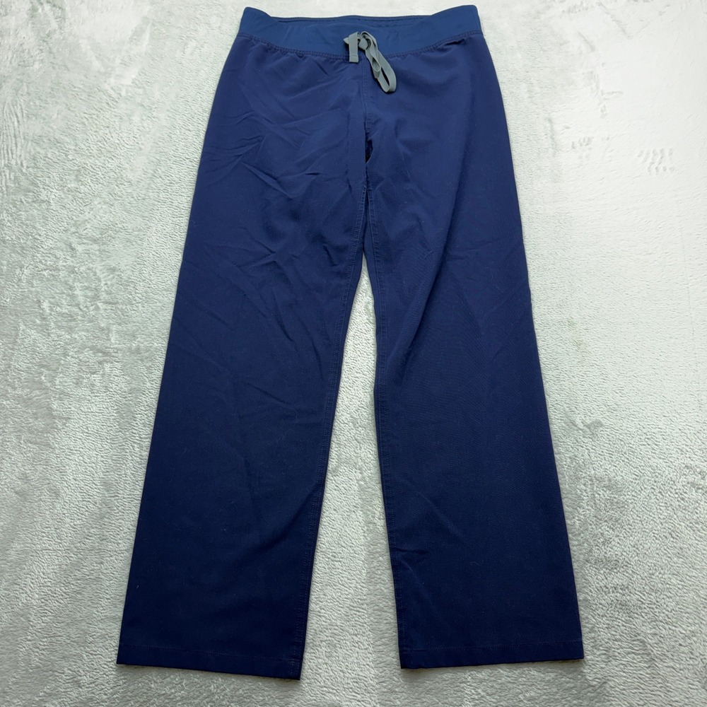 FIGS Technical Collection Scrub Pants Womens S Straight Leg Navy Blue T21003P
